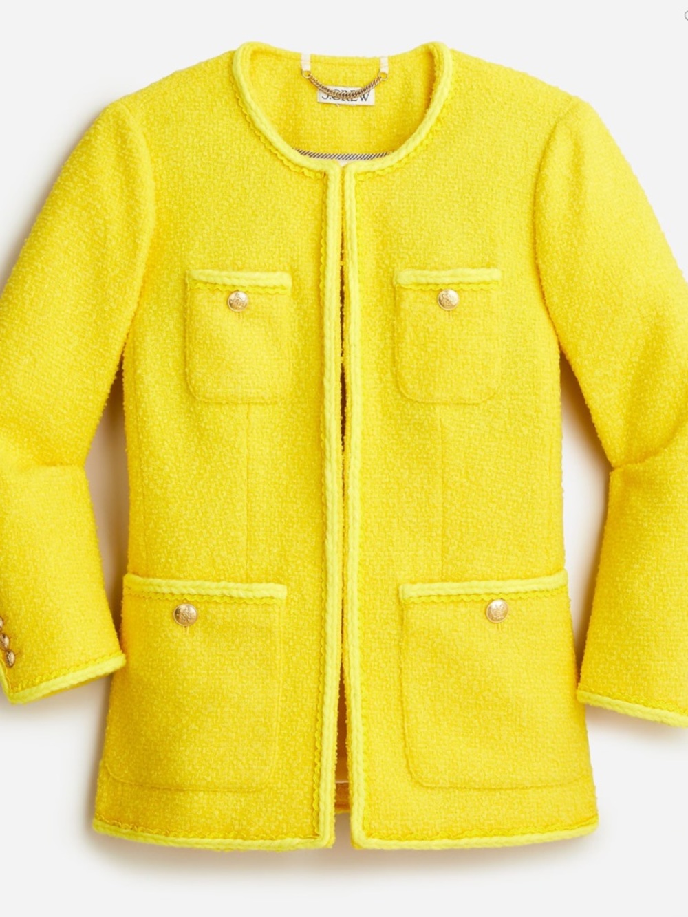 NWT J. Crew Long Lady Jacket and Skirt In Wool-blend Bouclé. S 6 jacket, 4 skirt